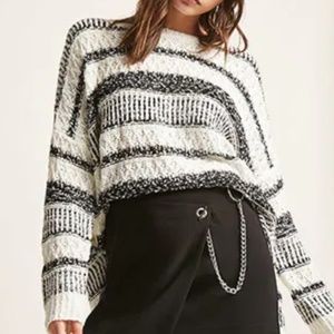 Stripe High-Low Top